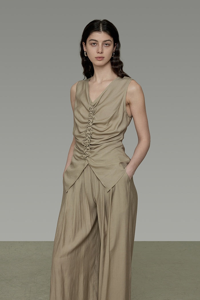 Effortless Drape V-Neck Tank