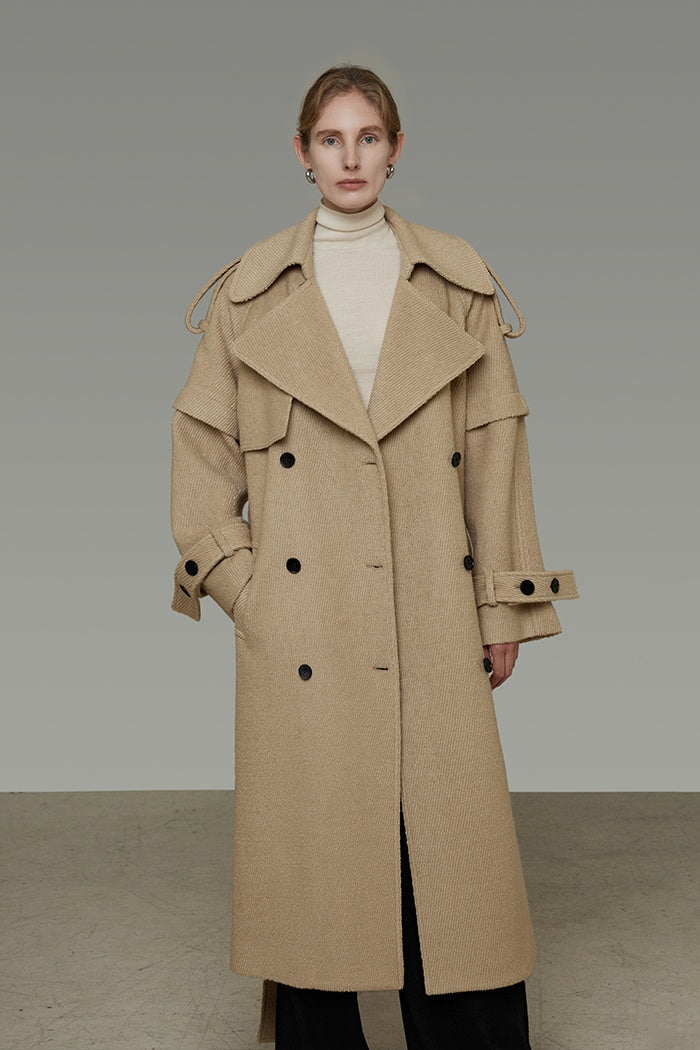 Tailored Wool Trench: Quiet Elegance