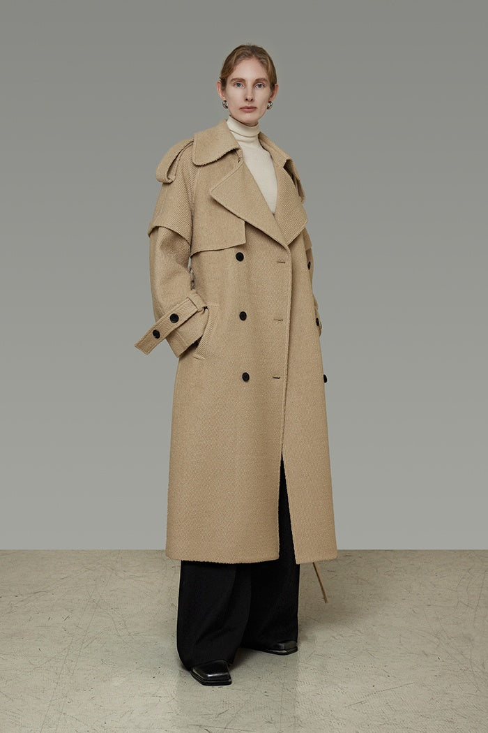 Tailored Wool Trench: Quiet Elegance
