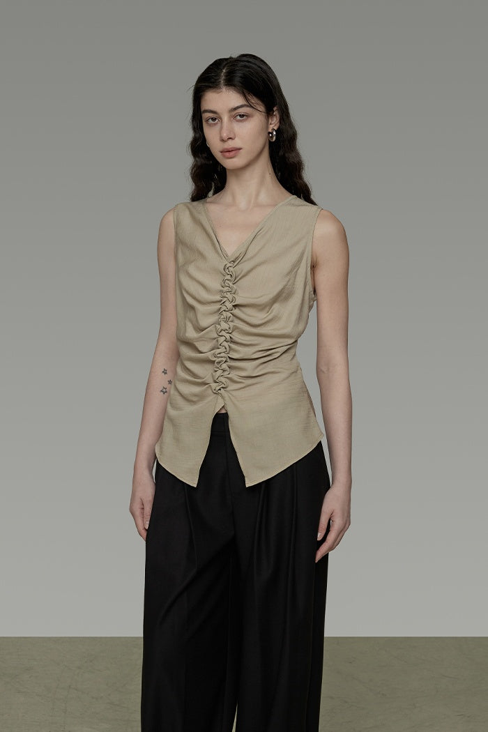 Effortless Drape V-Neck Tank