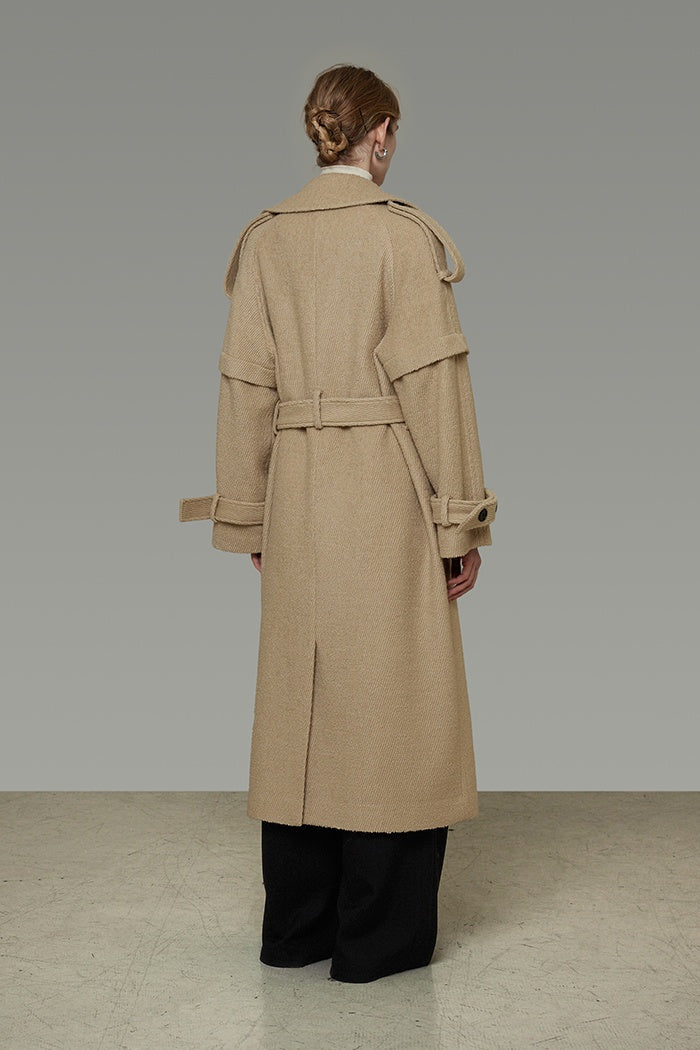 Tailored Wool Trench: Quiet Elegance