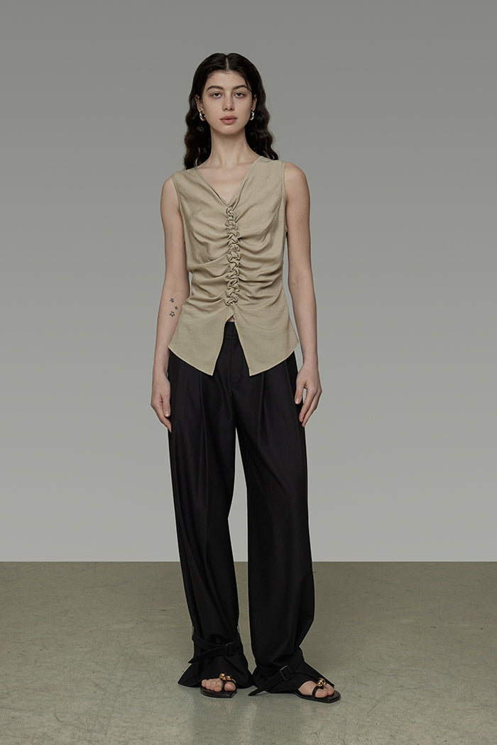 Effortless Drape V-Neck Tank