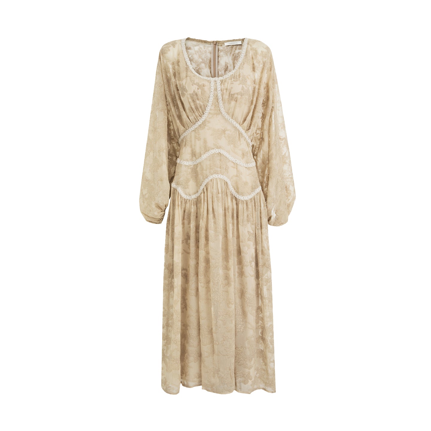 Timeless U-Neck Jacquard Maxi Dress