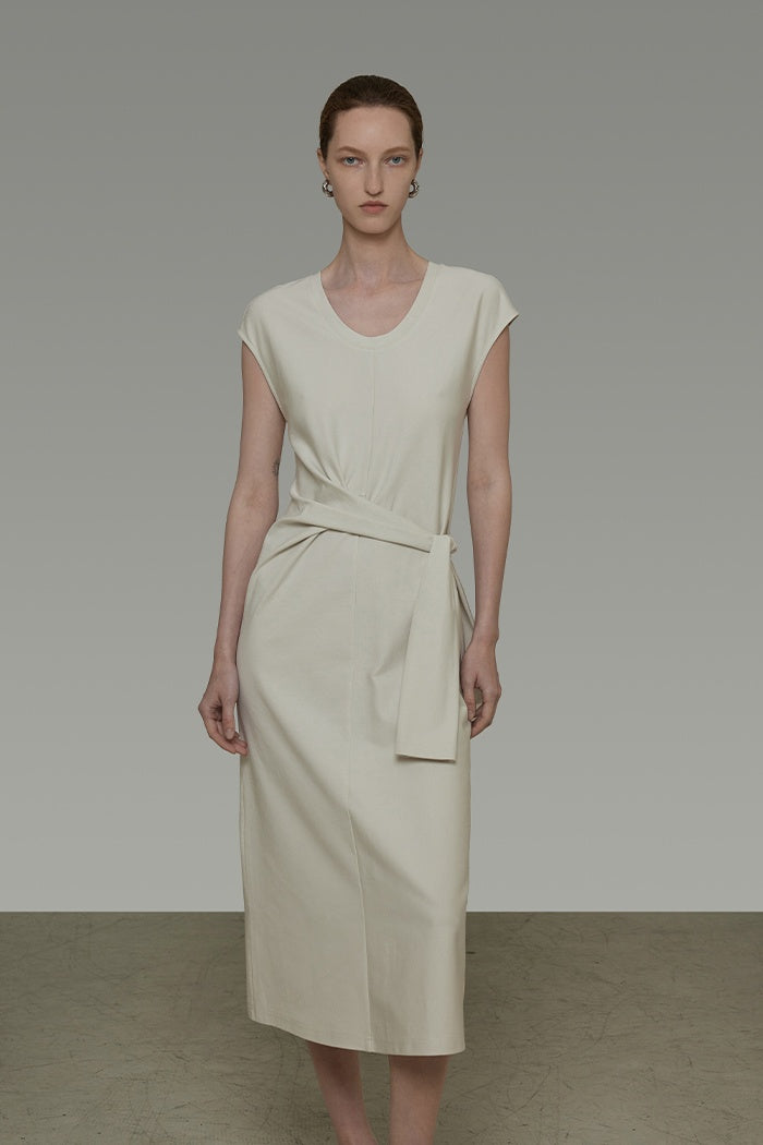 Effortless Asymmetry Knit Dress