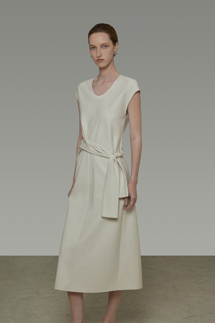 Effortless Asymmetry Knit Dress