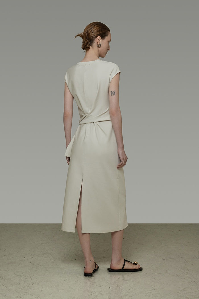 Effortless Asymmetry Knit Dress