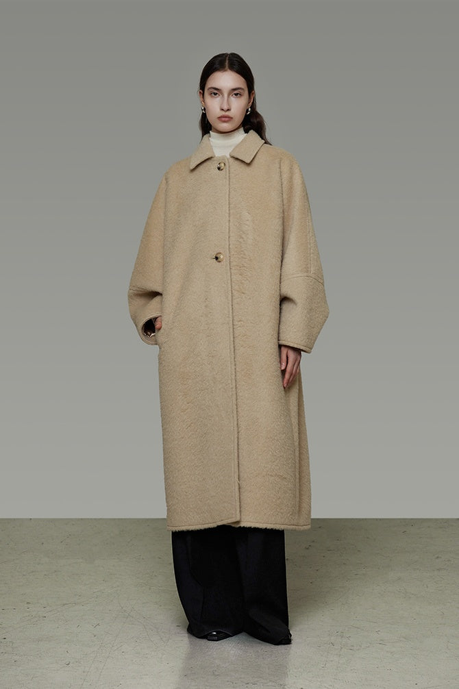 Effortless Cocoon Wool Coat