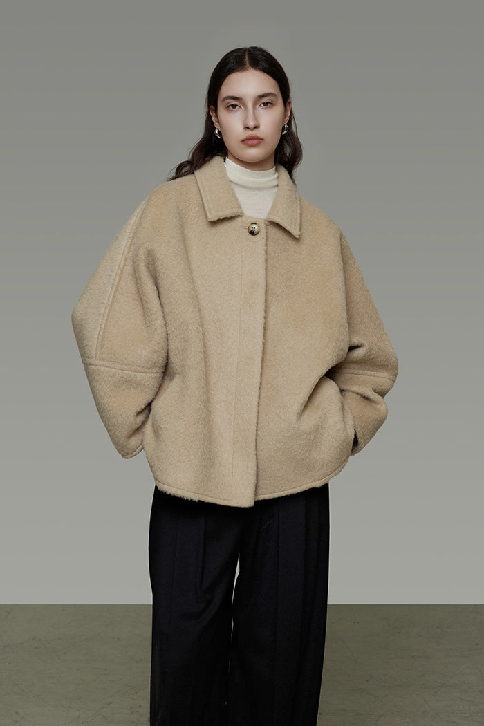 Effortless Chic Wool Blend Jacket