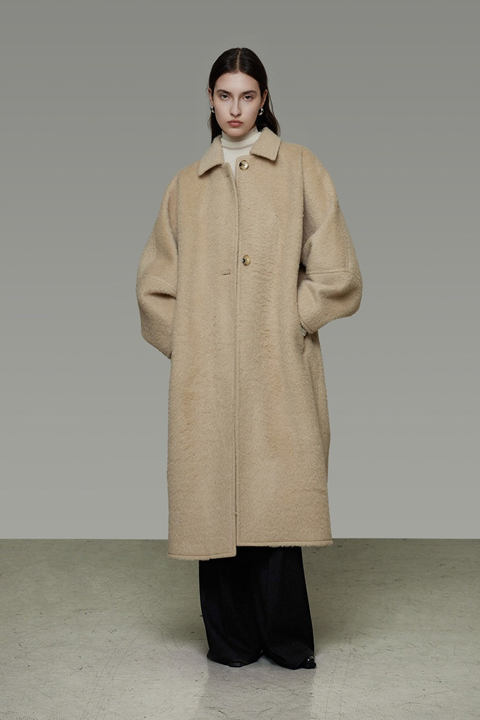 Effortless Cocoon Wool Coat