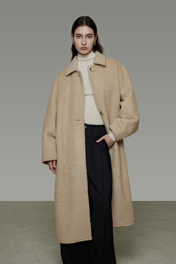 Effortless Cocoon Wool Coat