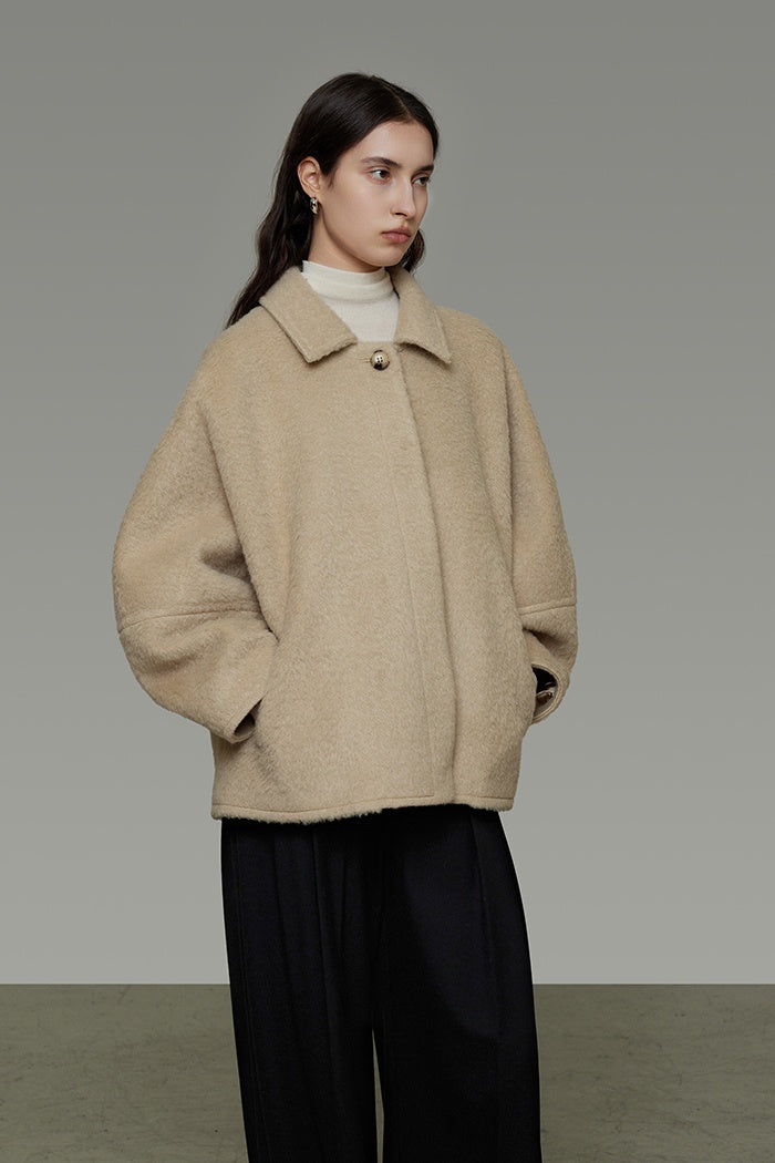 Effortless Chic Wool Blend Jacket