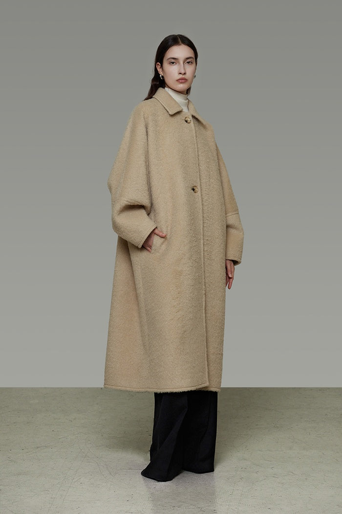 Effortless Cocoon Wool Coat