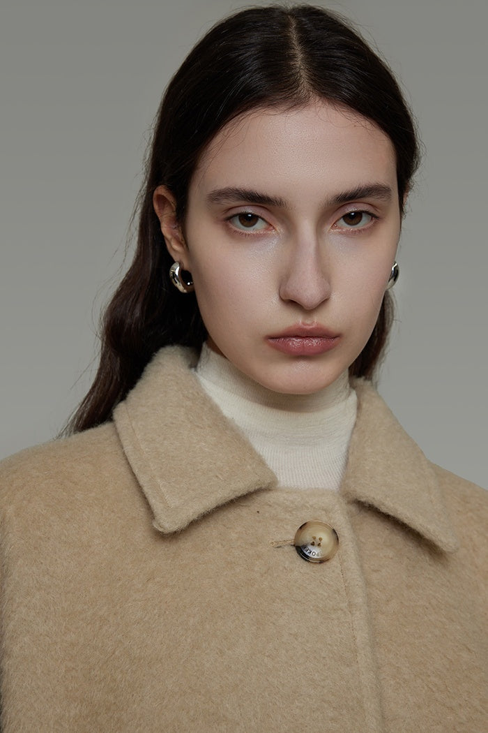 Effortless Cocoon Wool Coat