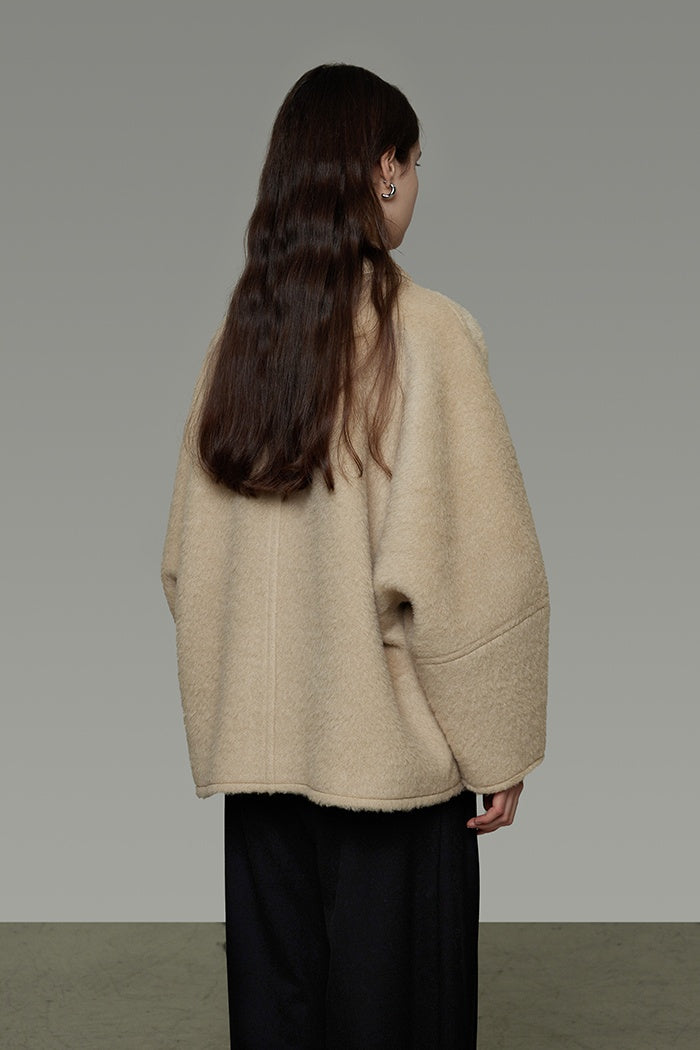 Effortless Chic Wool Blend Jacket