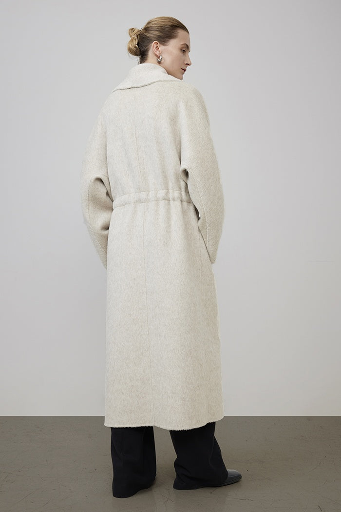 Timeless Wrap Coat in Luxe Wool Blend