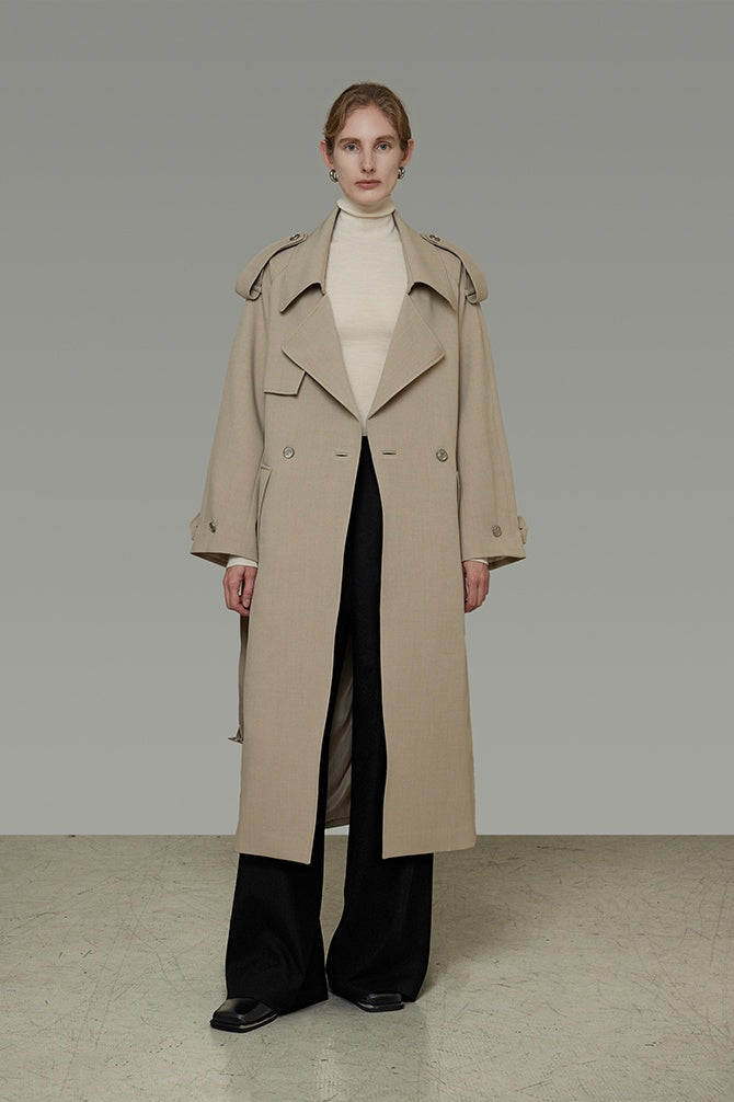Timeless Elegance Wool Trench