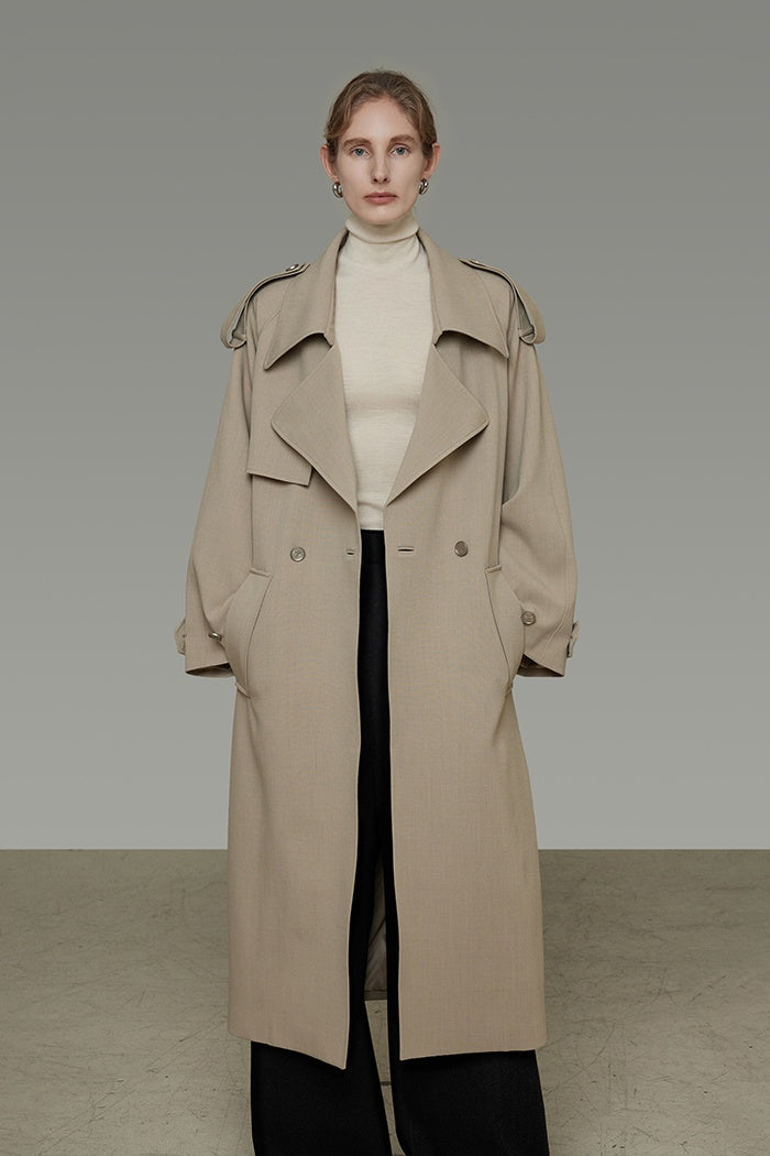 Timeless Elegance Wool Trench