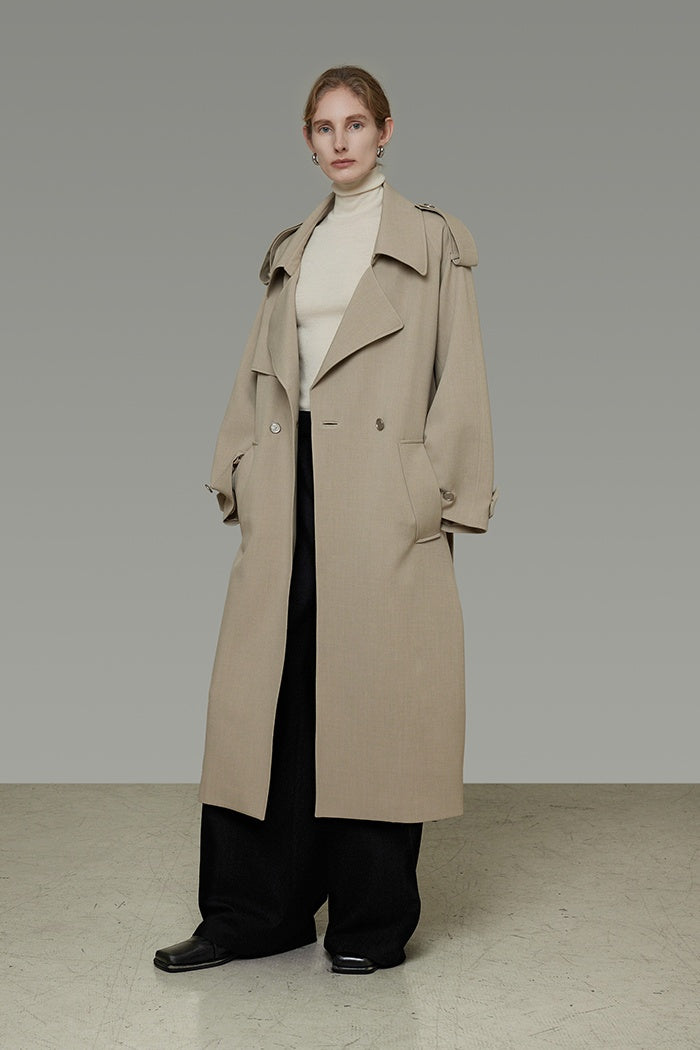 Timeless Elegance Wool Trench