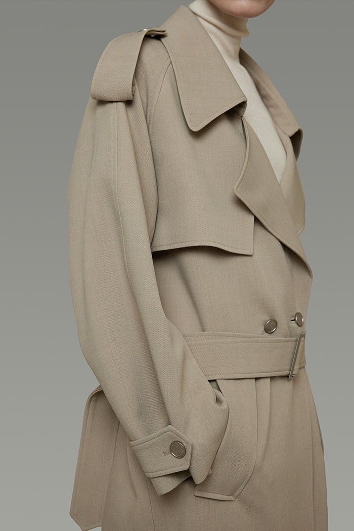 Timeless Elegance Wool Trench