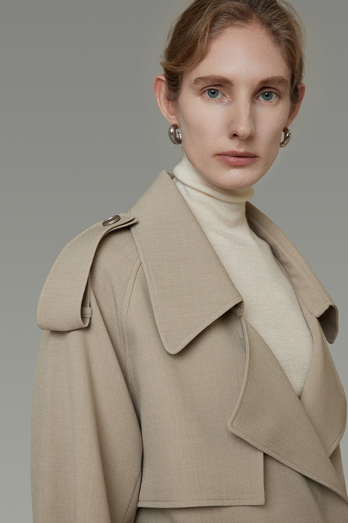 Timeless Elegance Wool Trench