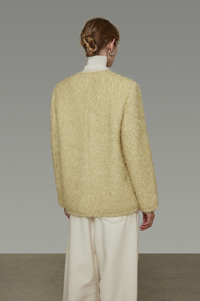 Timeless Tweed Silhouette Coat