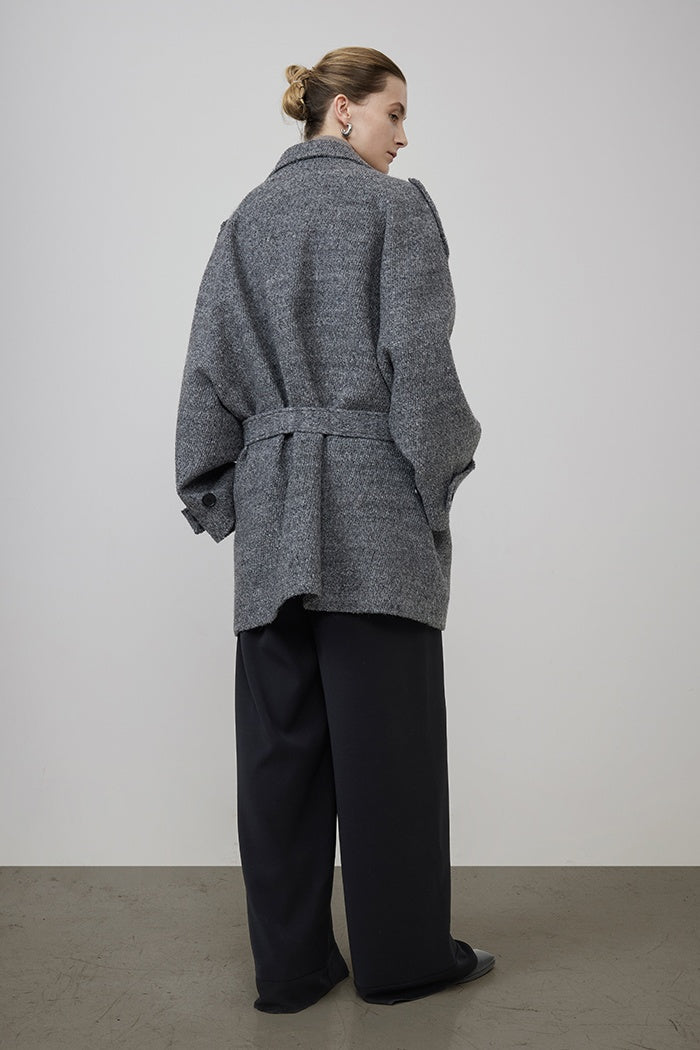 Quiet Authority Wool Blend Coat