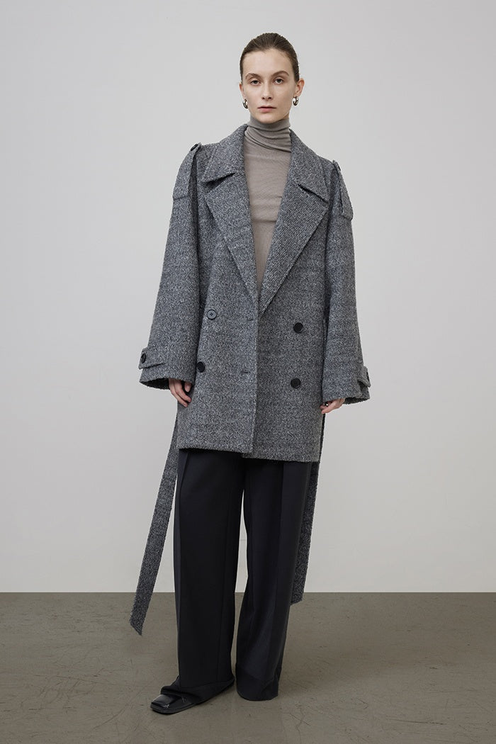 Quiet Authority Wool Blend Coat