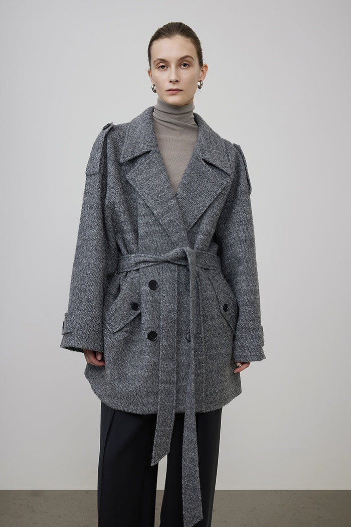 Quiet Authority Wool Blend Coat