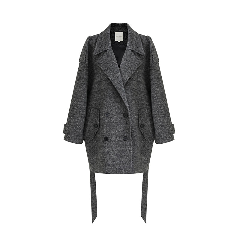 Quiet Authority Wool Blend Coat