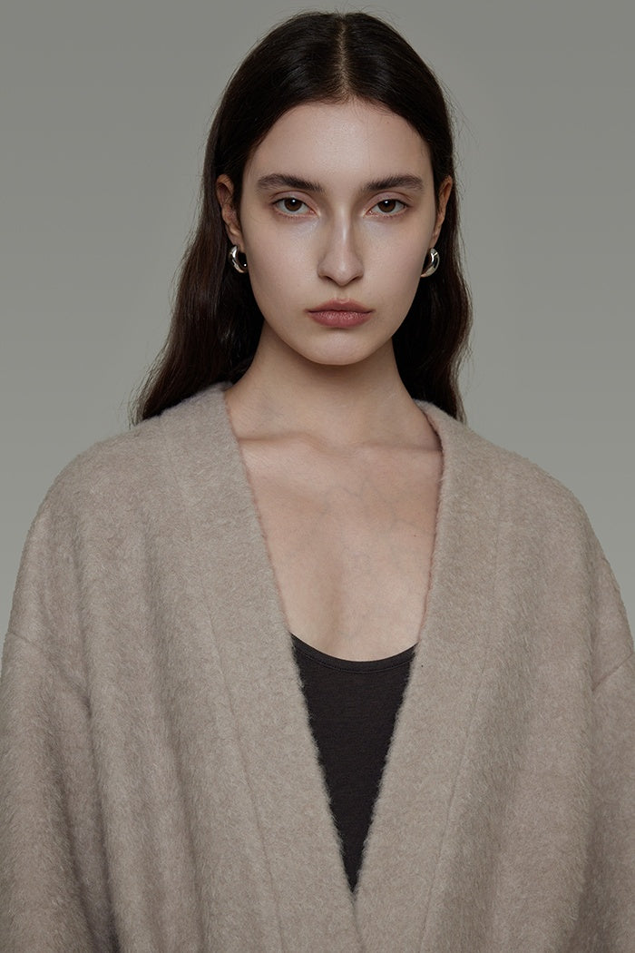 Effortless Wool Wrap Coat