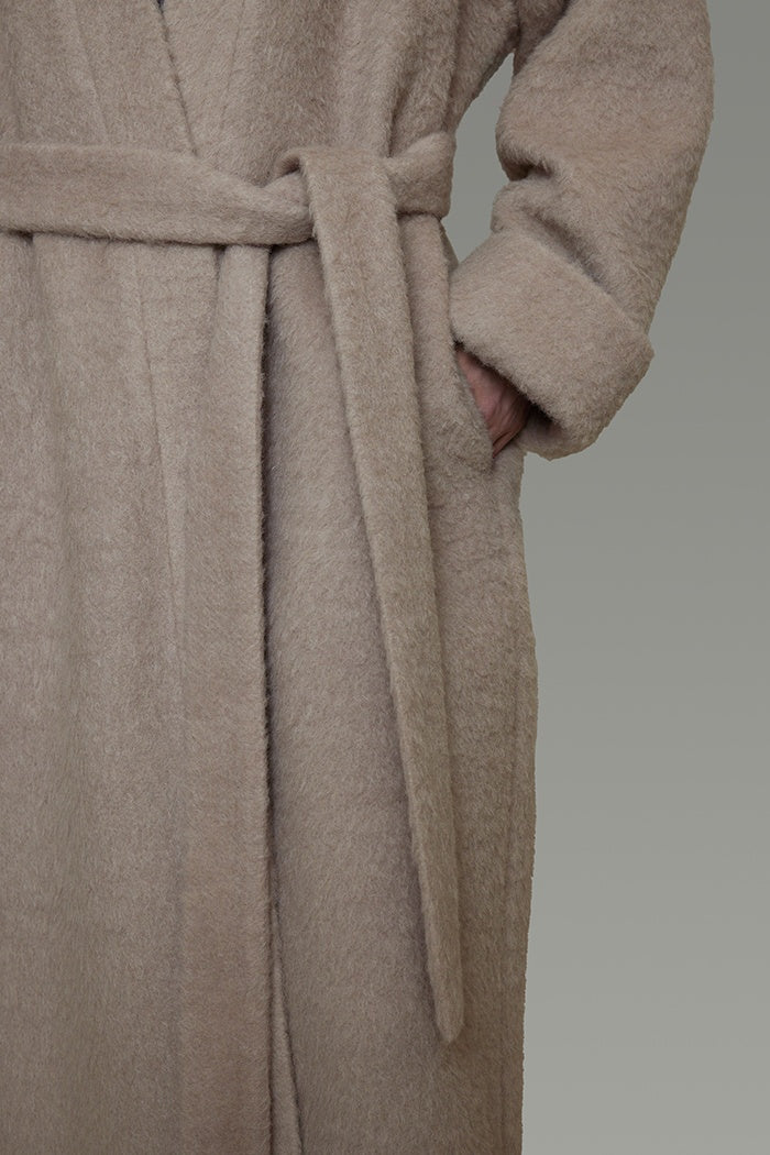 Effortless Wool Wrap Coat