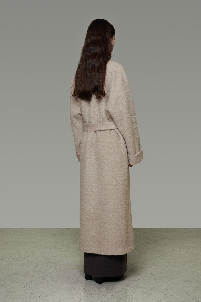 Effortless Wool Wrap Coat