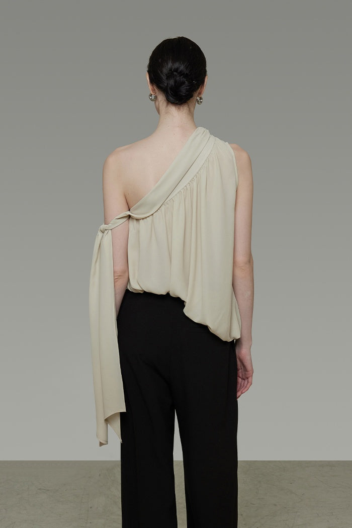 Asymmetric Drape & Flow Top