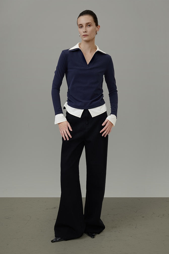 Chic Layered Knit Top for Urban Style