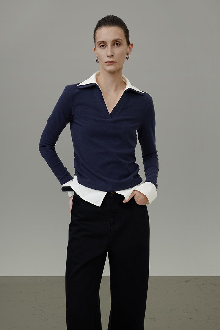 Chic Layered Knit Top for Urban Style