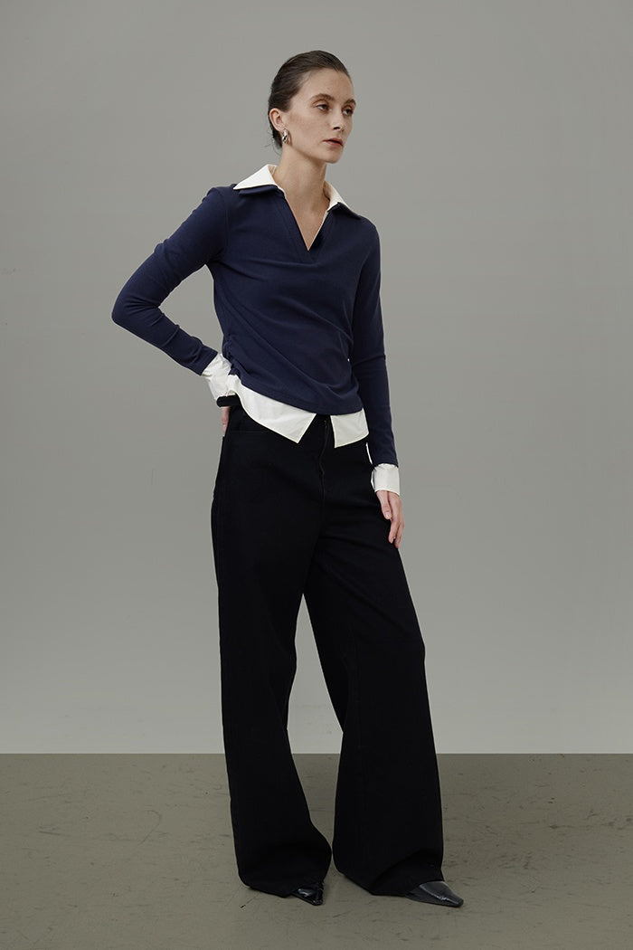 Chic Layered Knit Top for Urban Style