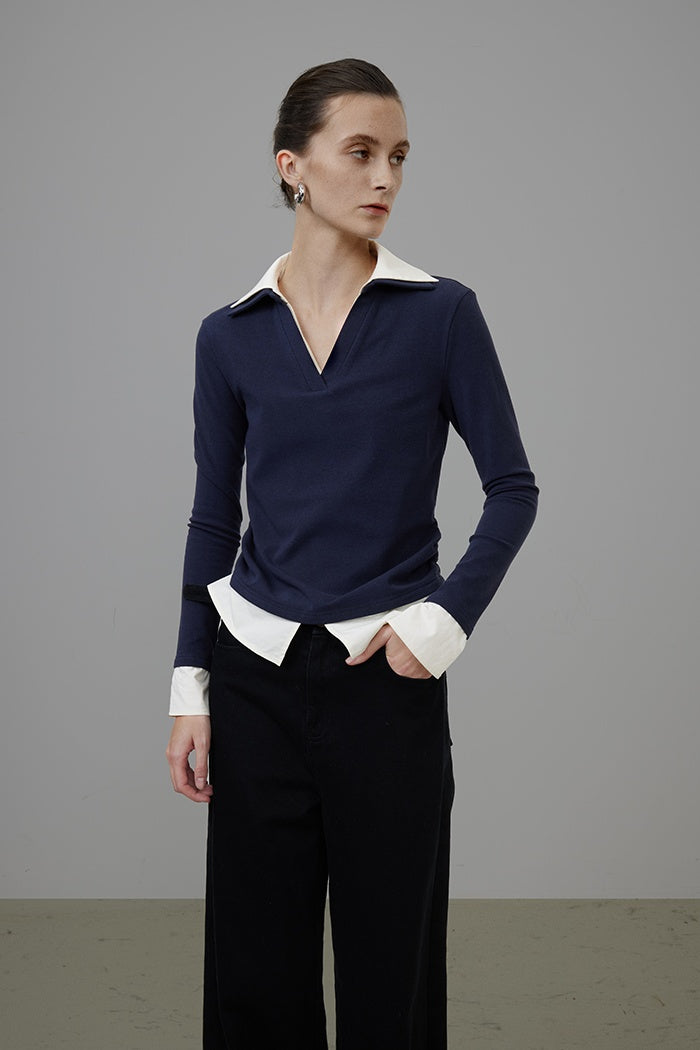 Chic Layered Knit Top for Urban Style