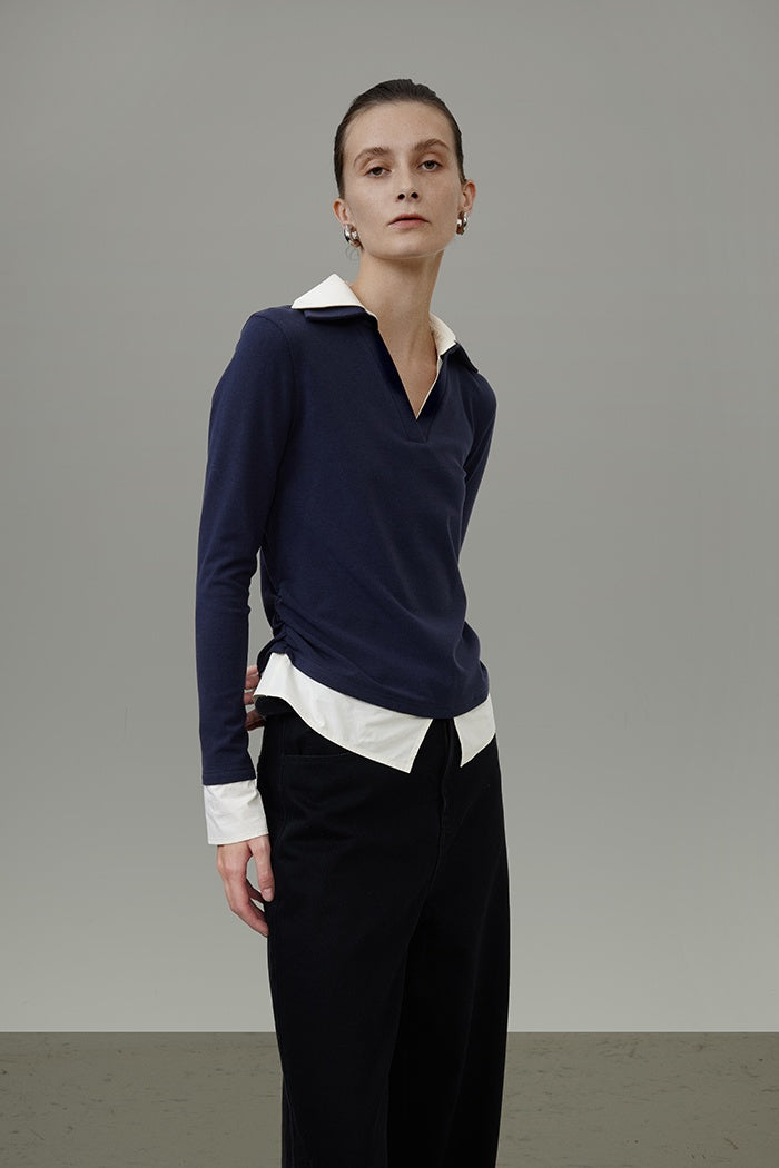 Chic Layered Knit Top for Urban Style