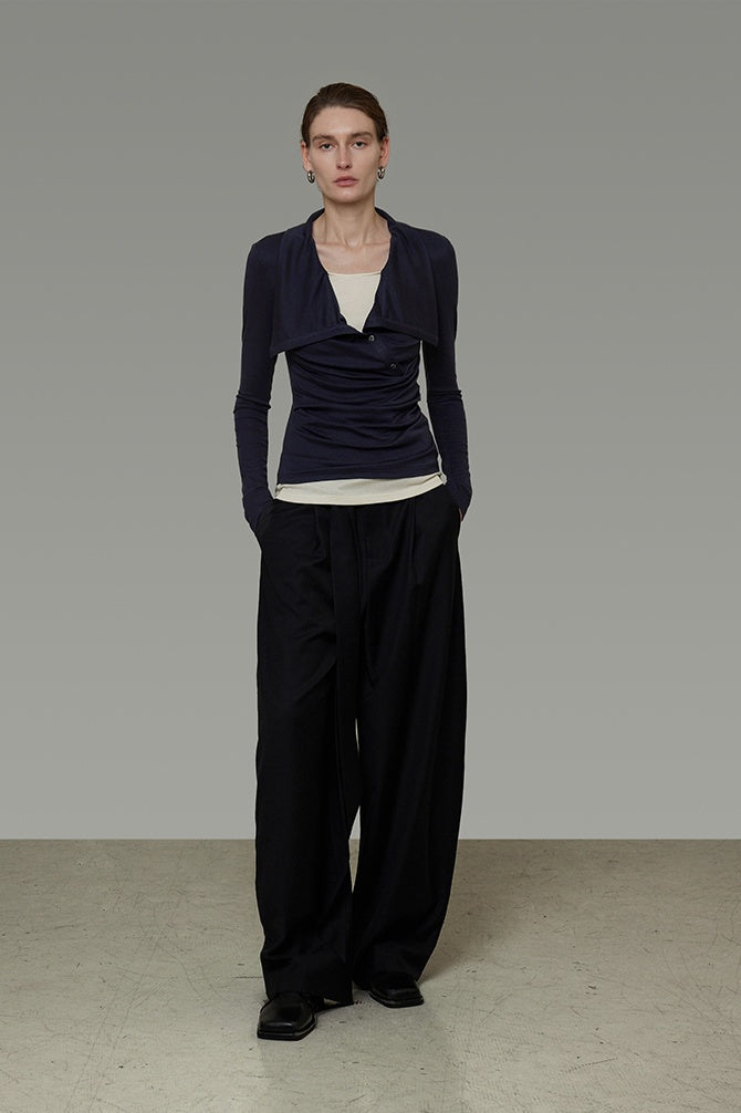 Effortless Block-Color Knit Top