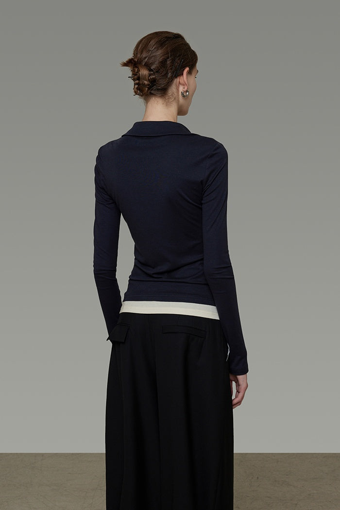 Effortless Block-Color Knit Top