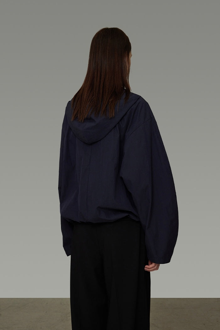 Quiet Movement Navy Drawstring Jacket