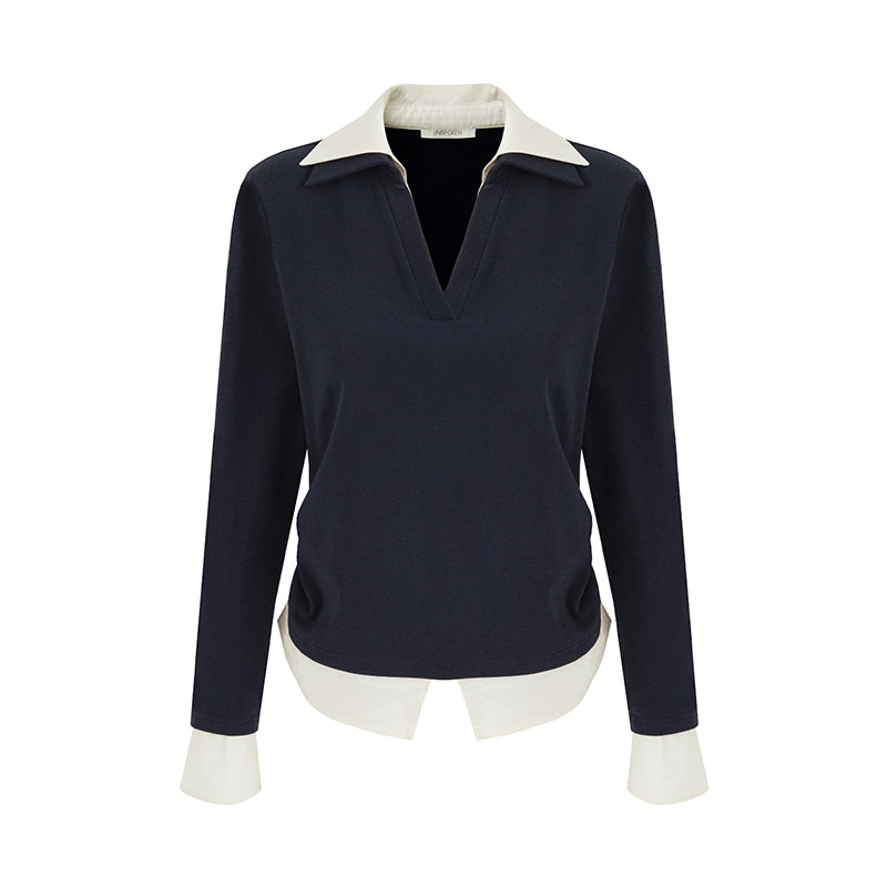 Chic Layered Knit Top for Urban Style