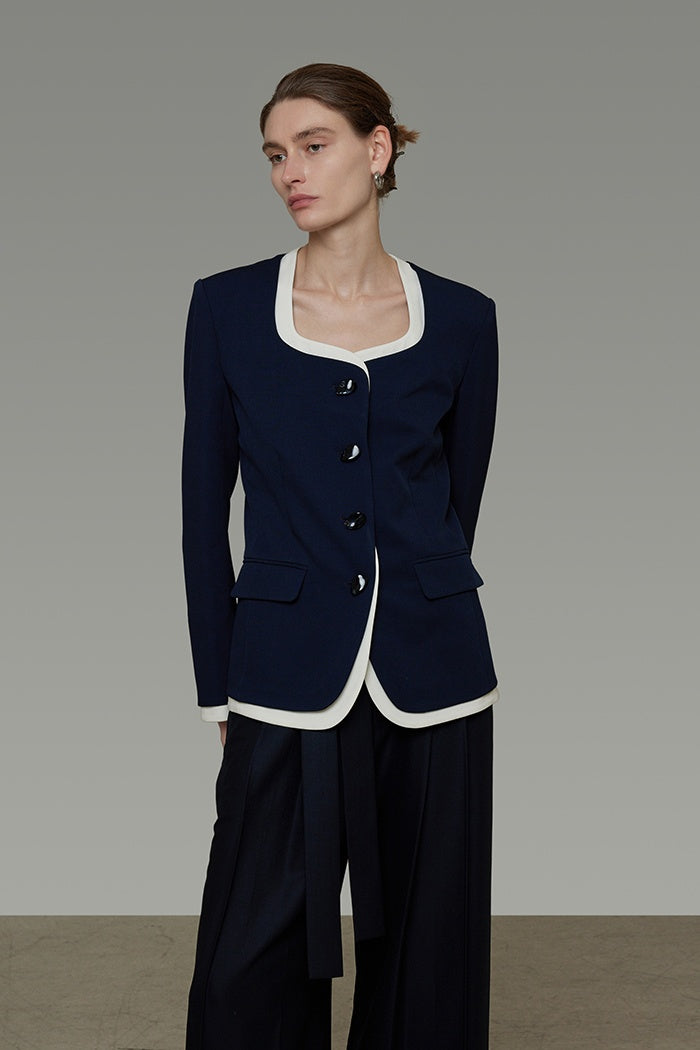 Sculpted Colorblock Professional Jacket