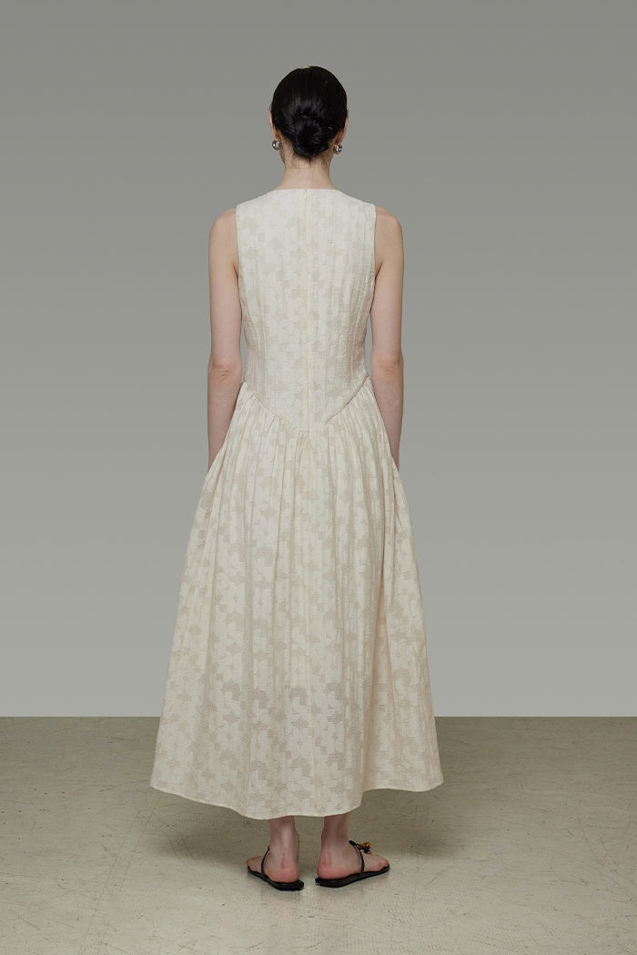 Sculpted V-Neck Minimalist Slip Dress