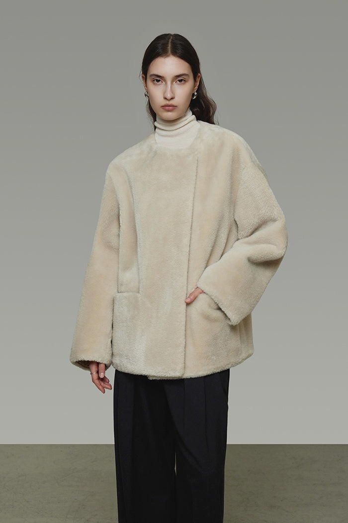 Plush Minimalist Effortless Outerwear