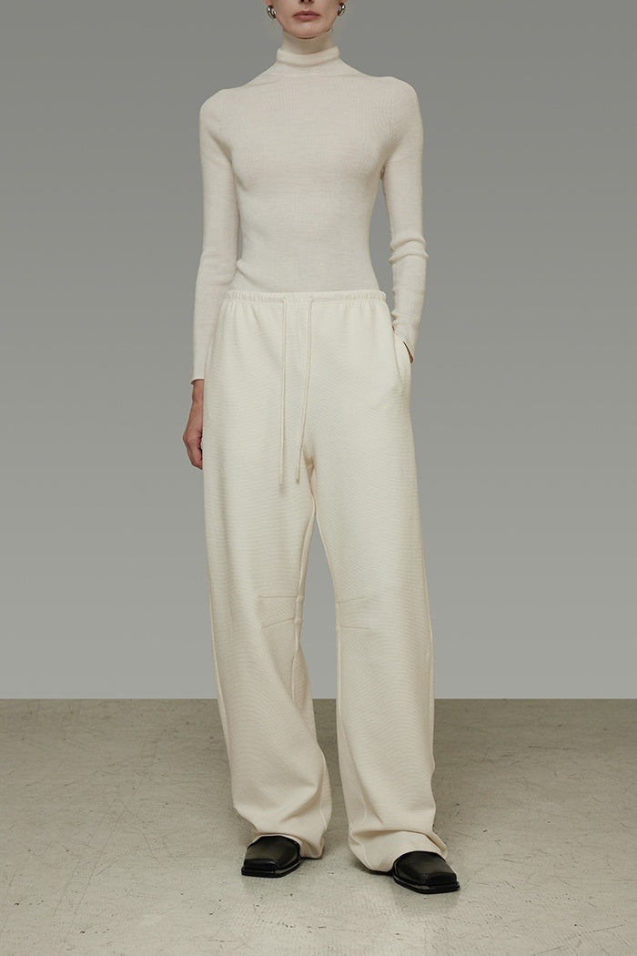 Elevated Drape Wide-Leg Trousers