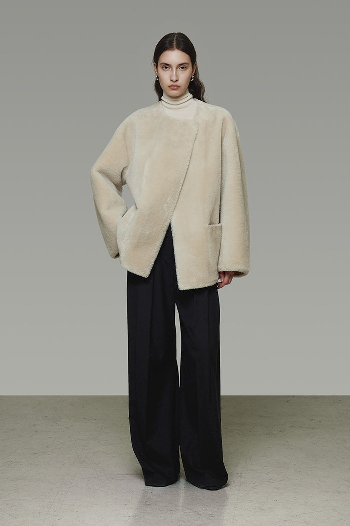 Plush Minimalist Effortless Outerwear