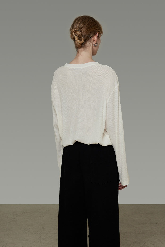 Effortless Sculpted Knit Top