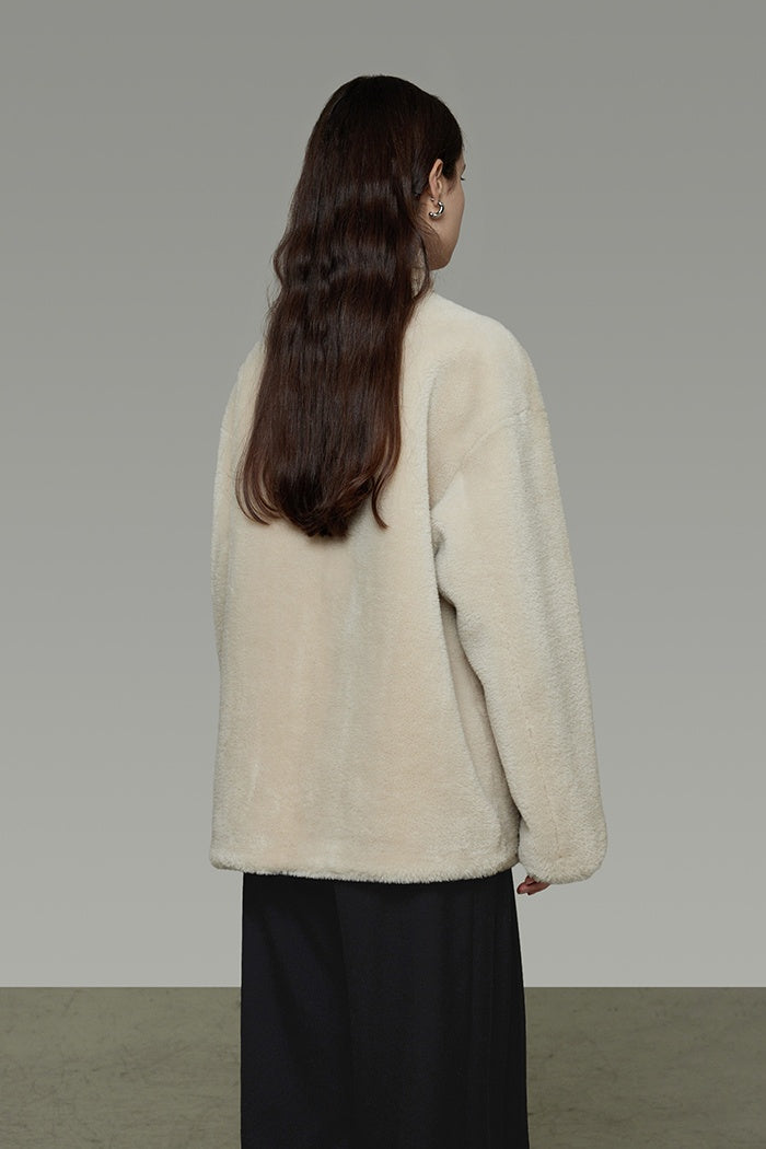 Plush Minimalist Effortless Outerwear