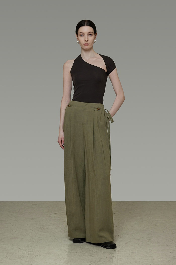 Sculpted Drape Trousers